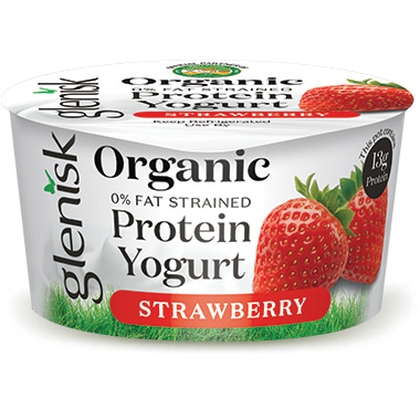 0% fat strained protein yogurt - Glenisk